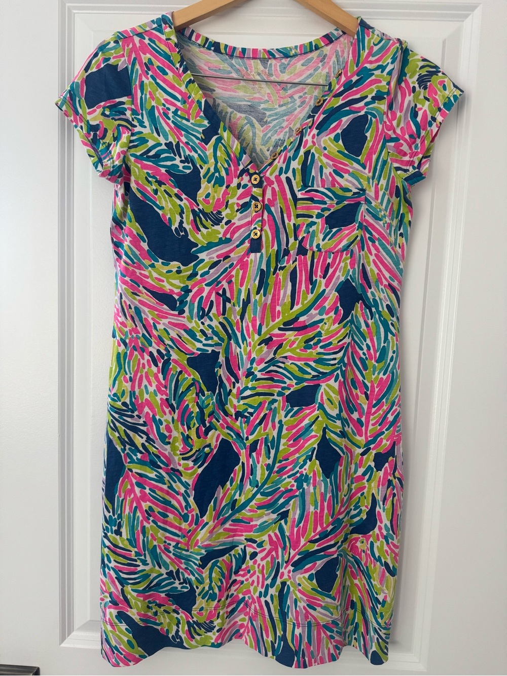 Lilly Pulitzer Multi-Color Tropical Print Mini Dress